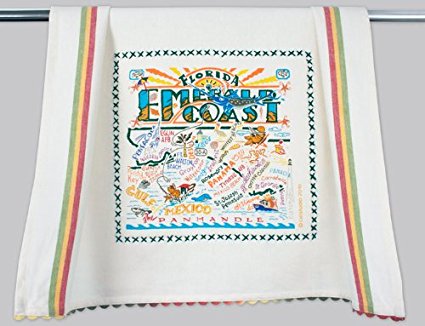 Catstudio Emerald Coast Dish Towel - Original Geography Collection Décor 138EC-CS
