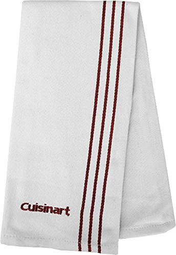 Cuisinart Cotton Chef's Towel with Embroidery, 16-Inch by 18-Inch, Red