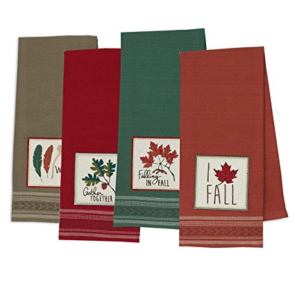 DII Cotton Thanksgiving Fall Holiday Decorative Dish Towels, 18x28