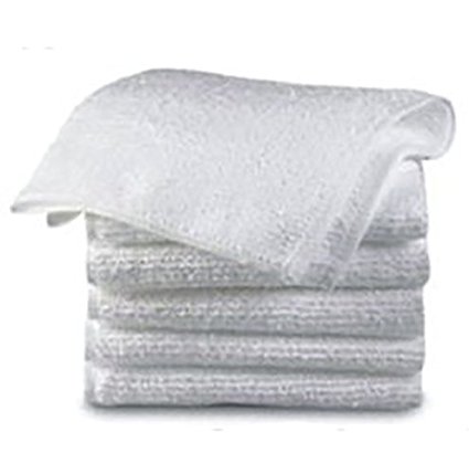 Atlas 48-Pack Towels Kitchen Bar Mop 16x19 - Pure 100% White Cotton Kitchen Towels - Eco-Friendly Professional Grade