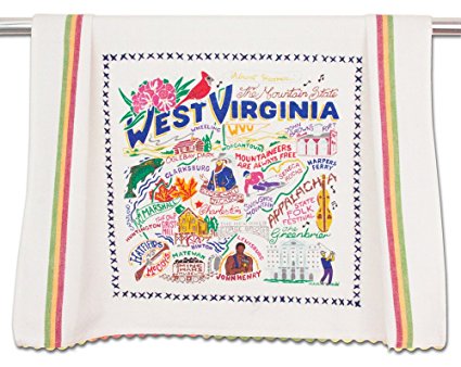 Catstudio West Virginia Dish Towel - Original Geography Collection Décor 060WV-CS