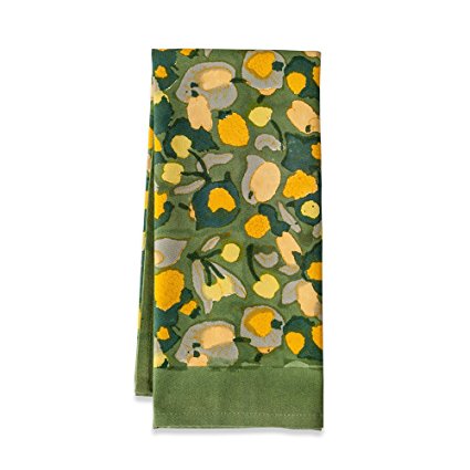 Couleur Nature Fruit Tea Towels, 20-inches by 30-inches, Yellow/Green, Set of 3