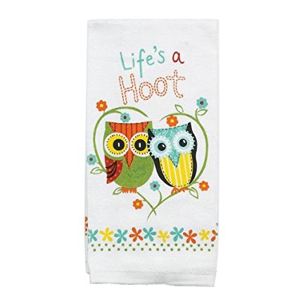 Kay Dee R1230 Life's A Hoot Terry Kitchen Towel