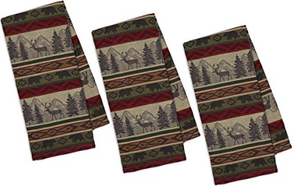 DII Back Country Stripe Jacquard Towel - Set of 3